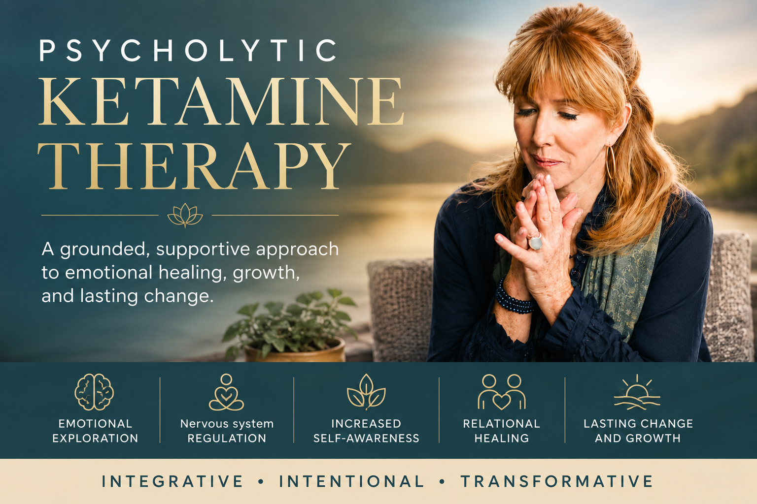 Susan Regan discussing psycholytic ketamine therapy for emotional healing, nervous system regulation, and relational growth